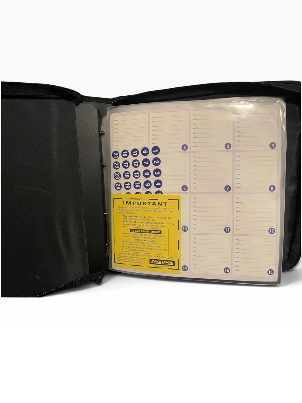 Case Logic 100-Capacity CD/DVD/Game Binder Wallet